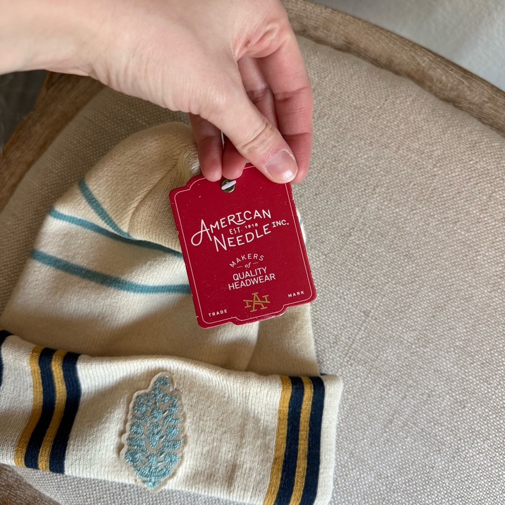 Free people American needle logo stripe beanie - Picture 3 of 6